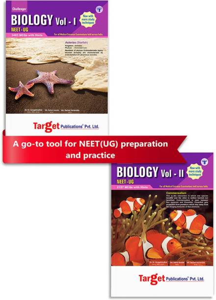 NEET UG Challenger Biology Books Vol 1 And 2 Combo For 2021 Medical Entrance Exam | Chapterwise MCQs With Solutions | Question Papers With Answer Key | Model Papers For Practice | Best Study Material For NEET Preparation (Paperback, Content Team At Target Publications)