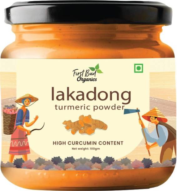 First Bud Organics Lakadong Turmeric Powder 100 GM|Haldi Powder|Organic|Immunity Booster|Pack Of 1