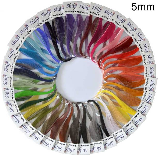 SHILPI Quilling Paper 1750 Strips Set - 5mm, 35 Colors, 35 packs