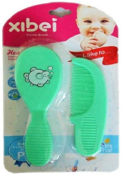 VIVAAN Elegant Baby Comb & Brush Set with Soft bristles, Grooming Set
