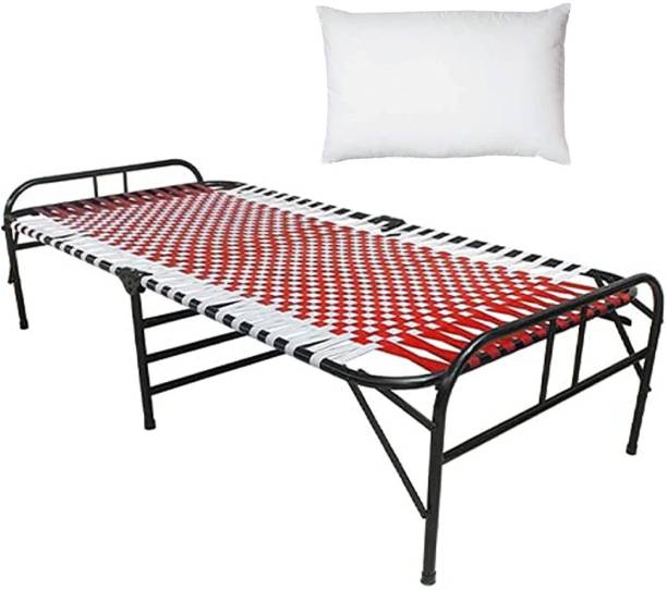 CASSAFLIP Folding Single Bed for Kids Student Single Metal Bed Frame Single Metal Single Bed