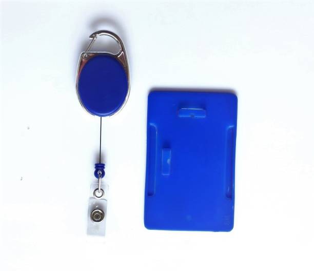 Sampushti Graphics Plastic ID Badge Holder, ID Badge Reel