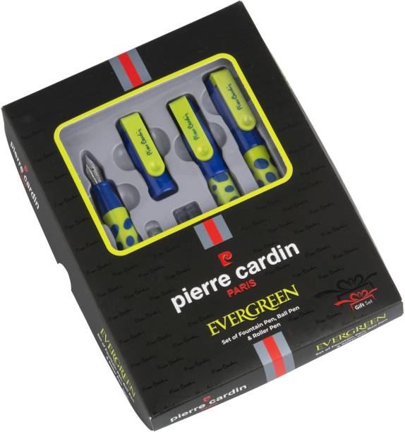 PIERRE CARDIN Evergreen Attractive Look | Set Of Ball Pen, Roller Pen & Fountain Pen Gift Set
