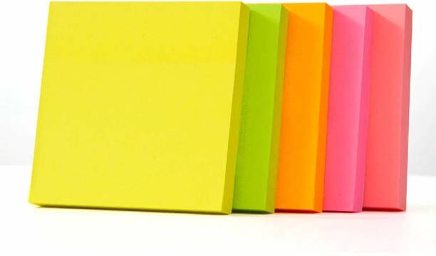 Saamarth Impex 400 sheets Sticky Notes multicolour 80 sheets per color 80 Sheets Regular, 5 Colors