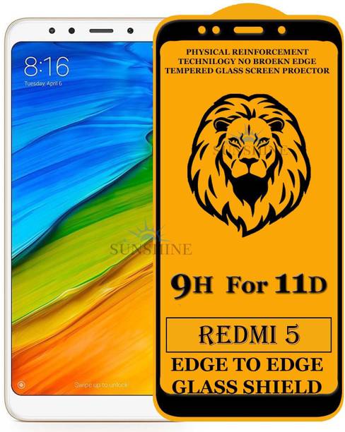 SUNSHINE Edge To Edge Tempered Glass for Mi Redmi 5