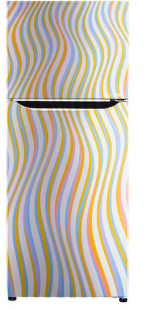 Crown Decals 160 cm abstract colourfull lines wallpaper poster Adhesive Vinyl sticker fridge wrap decorative sticker (pvc vinyl covering area 60cm X 160cm ) Reusable Sticker