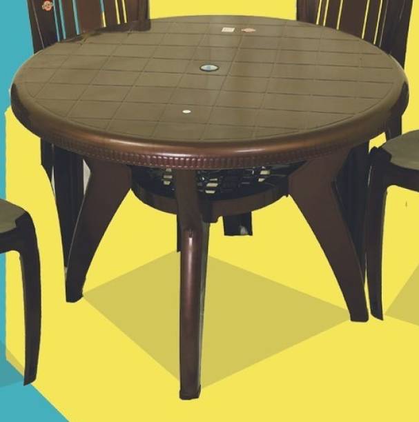 AAMROSE Plastic 4 Seater Dining Table