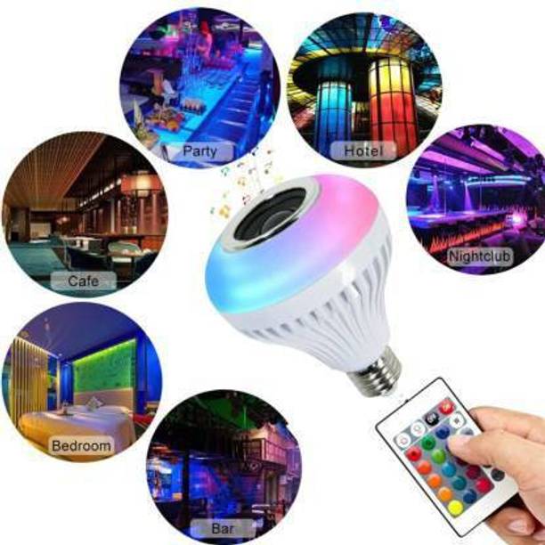 Online Generation Bluetooth Speaker Music Light Bulb B22 LED White + RGB Light Ball Bulb Smart Bulb