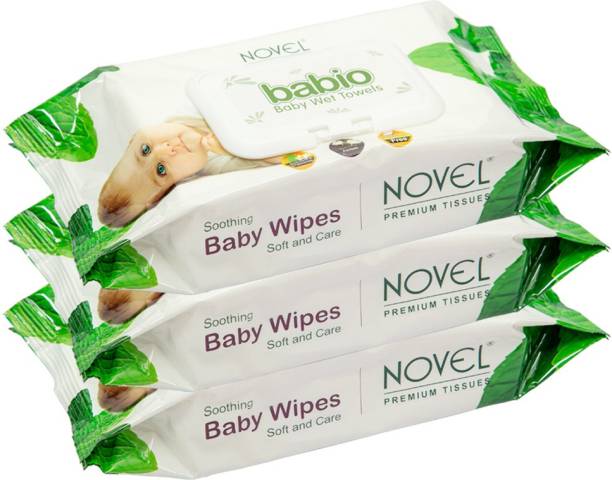 NOVEL Baby Wipes 80 Sheets/Pack With Lid