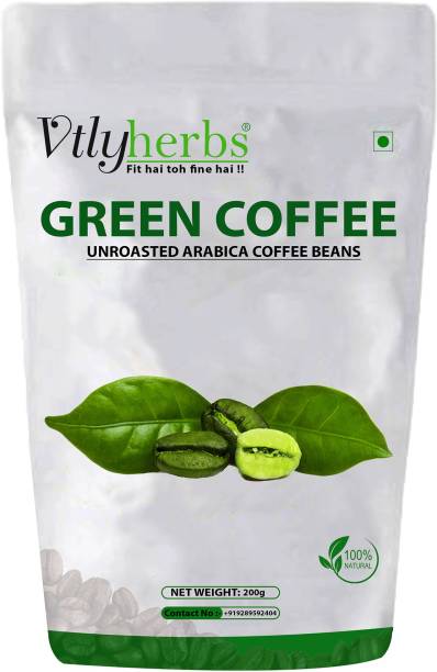 Vtlyherbs Green Coffee Beans for Weight Loss fast Unroasted Arabica Natural Immunity Booster (green coffee beans) Instant Coffee