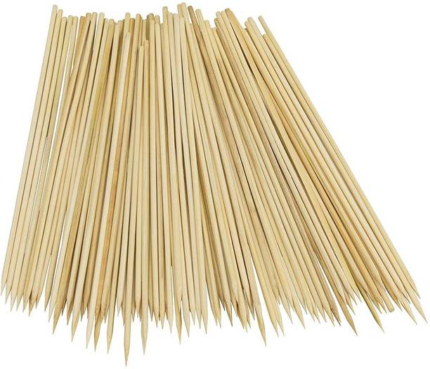 DEERA 2.5mm Disposable Bamboo BBQ SKEWERS 12" Kebab Grill & Parties Disposable Bamboo Roast Fork, Dessert Fork Set