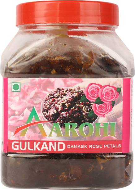 Aarohi Premium Quality Gulkand with Kesar Prepared Using Damask Rose (1kg)