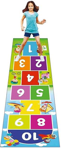 Muren Hopscotch Jumbo count and jump Play mat Floor Games , Game for Kids Party & Fun Board Game