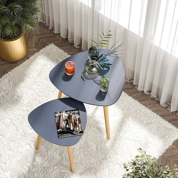 MTANK Center Table For Living Room Nesting Side Table for Bedroom Triangle Nesting Engineered Wood Coffee Table