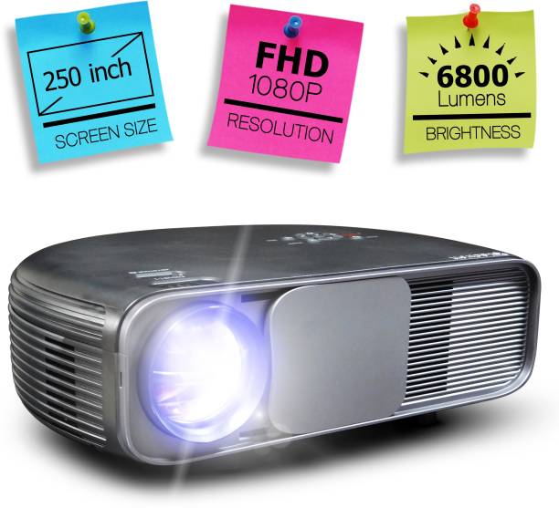 XElectron CL760 Full HD 1080P Resolution (4K Support) 250 inch Display Bluetooth 6800 lm LED Corded Portable Projector