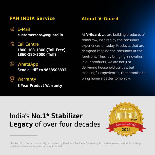 V-Guard iD5 Ace 5540 Voltage Stabilizer