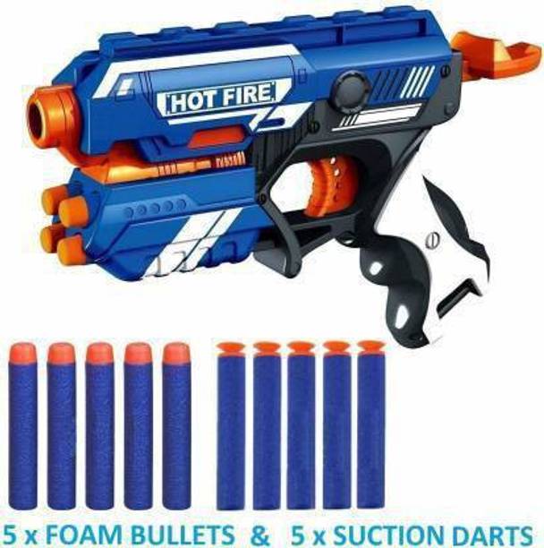 Tenmar Blaze Storm Soft Bullet Shooting Gun Toys with Dart Bullets BLU_07 Guns & Darts