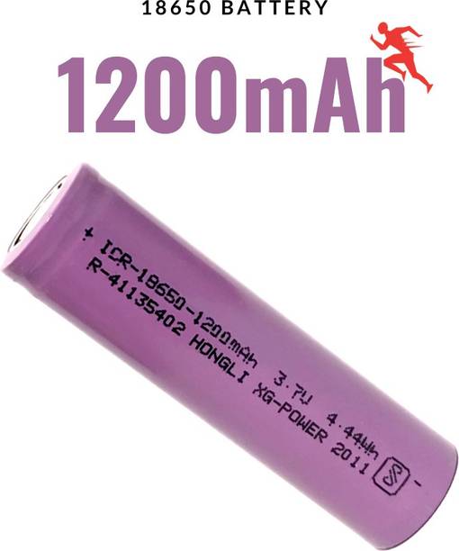Lonaar Rechargeable Lithium Ion 18650 Cell 3.7V 1200mAh 3C DIY Charging laptops, Lithium powered Flashlights, Lasers, Microcontroller Projects,Robots,Mp3 players, Mobile phones, Power Banks and other portable power devices etc (not AAA or AA) Power Supply   Battery