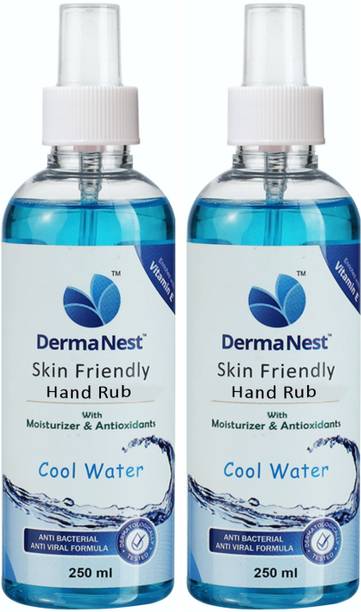 DermaNest Combo of Skin Friendly Cool Water Hand Rub (Pack of 2) Hand Rub Bottle