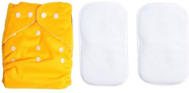 Flamfly Washable &amp; Reusable Waterproof Adjustable Cloth Diaper For Babies (New Born)