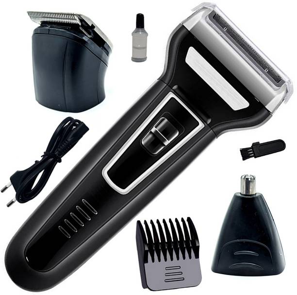 DMCFF Professional Rechargeable 3in1 Waterproof Beard Mustache Nose & Ear Trimmmer Fully Waterproof Trimmer 0 min  Runtime 4 Length Settings