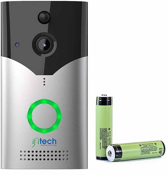 IFITech Rechargeable Smart Life Wireless Video Doorbell - Silver Video Door Phone