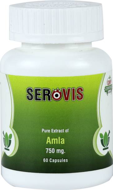 Serovis Amla 750mg capsules Improve Immunity Hair Growth & EyeSight (Pack of 1)
