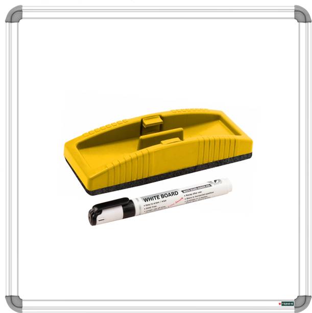 yajnas non magnetic 2x2 feet double side writing white board chalk board combo 3 items whiteboards duster combos