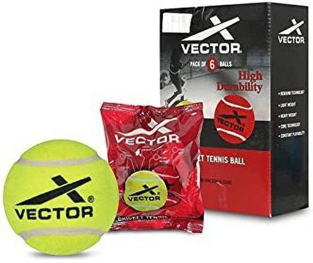 VECTOR X Cricket Tennis Ball LIGHT (Pack Of 6) Tennis Ball