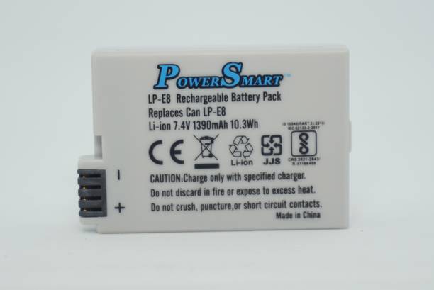 Power Smart LP-E8 Rechargeable Pack Compatible with Canon EOS 600D,650D,700D Camera Battery