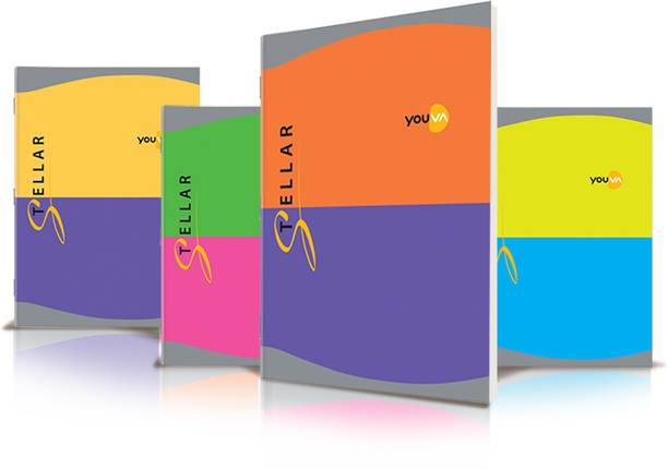 NAVNEET Youva Soft Bound Stellar Long Book 21 cm X 29.7 cm A4 Notebook Single Line 172 Pages
