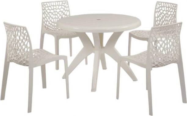 supreme ltd pvt Plastic 4 Seater Dining Set