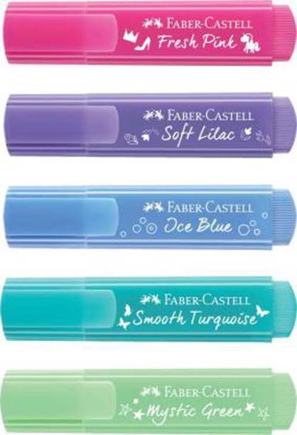 FABER-CASTELL Wallet of Pastel Color Textliner Pastel (Set of 5, Multicolor)