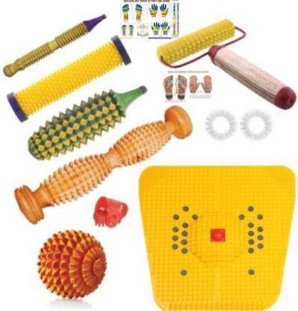 AcuHealth AH-101 Acupressure kit Foot Mat With Magnets And Copper For Stress And Pain Relief Gym Massager