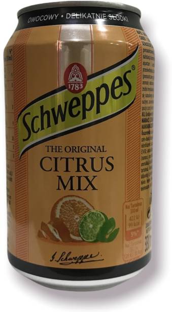 Schweppes Citrus Mix Germany 330ml (Pack of 6 Cans) Use in Mocktail Cocktail Can