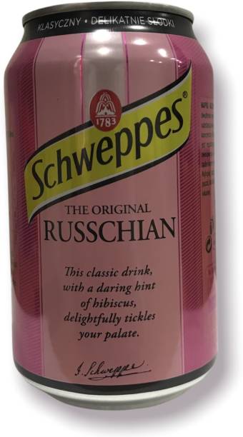 Schweppes Russian Mix 330ml, (Pack of 6 Cans) Use in Cocktail & Mixing Purpose Can