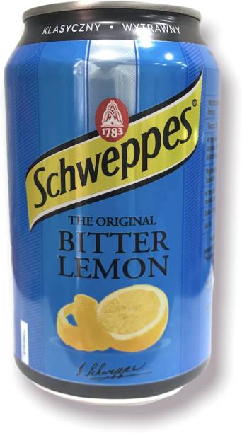 Schweppes The Original Bitter Lemon 330ml (Pack of 6 Cans) Germany Product Can