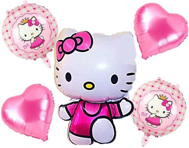 party time Printed Hello Kitty_Foil_05pcs Balloon