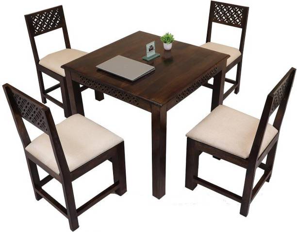 Cherry Wood Rosewood (Sheesham) Solid Wood 4 Seater Dining Set