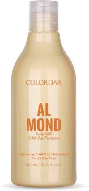COLORBAR Almond Body Milk With Sun Protection Lightweight All Day Moisturizer 300ml
