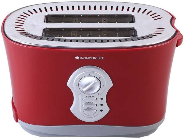 WONDERCHEF Crimson Edge Slice Toaster Plus 800 W Pop Up Toaster