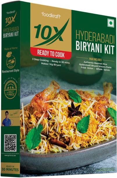 10x Hyderabadi Biryani Kit, For Veg & Non-Veg 342 g