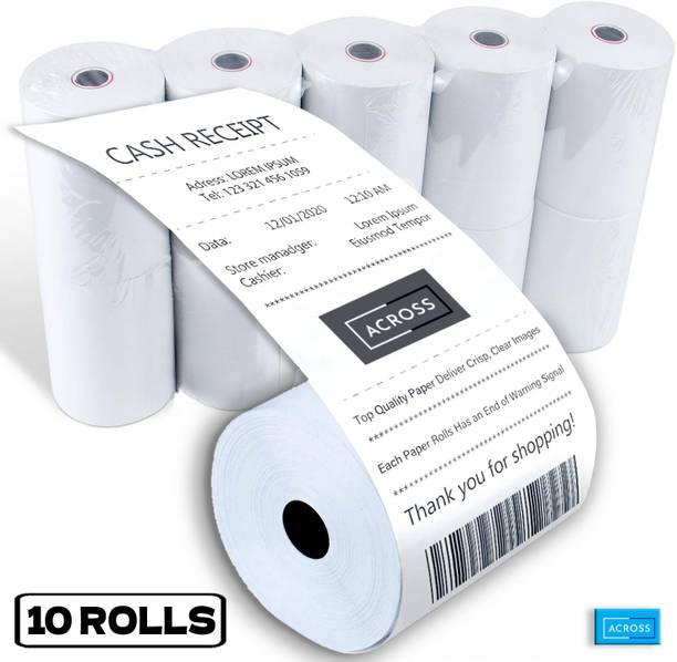 ACROSS POS ROLL 3 Inch (10 rolls) Thermal Cash Register Paper