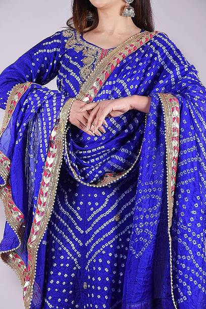 PK MART Art Silk Embroidered Salwar Suit Material - Image 3