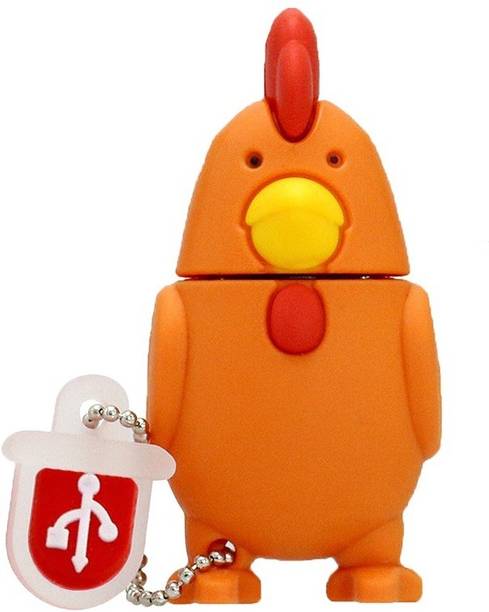 PANKREETI PDT589 Chicken Cartoon Designer 32 GB Pen Drive Compatible with Netbook, Gaming Console, Desktop Computer, Television, Laptop USB 2.0 Rubber Case