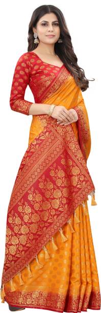 Perfect Wear Woven Banarasi Cotton Silk Saree - Image 2