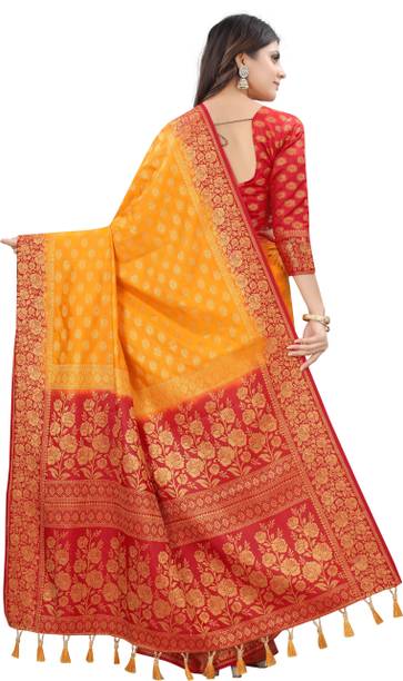 Perfect Wear Woven Banarasi Cotton Silk Saree - Image 3