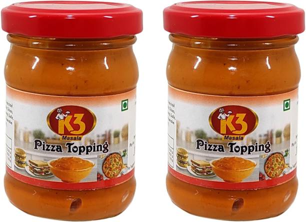 K3 Masala Pizza Topping .(100gm)(Pack of 2) Sauce & Dip