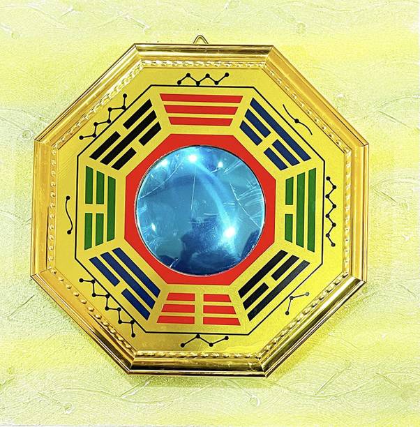 SWISS WONDER Vastu Feng Shui Bagua Mirror Pakua Mirror Decorative Showpiece  -  15.24 cm