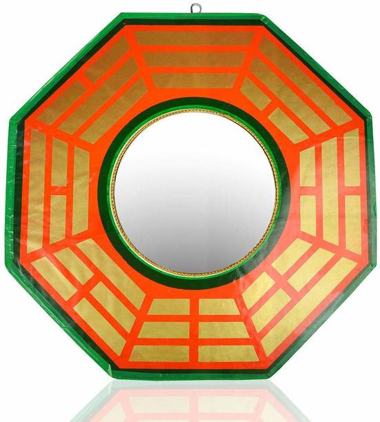 SWISS WONDER Vastu feng Shui pakua pakwa Bagua Mirror Decorative Showpiece  -  15.24 cm